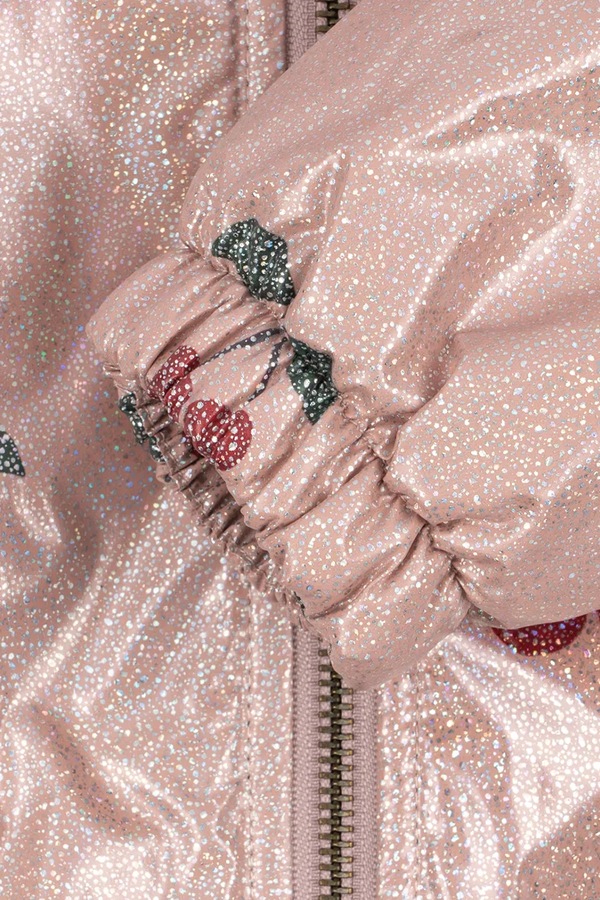 Демісезонна куртка дитяча Konges Sløjd JUNO SPARKLE BOMBER JACKET колір рожевий фото 4