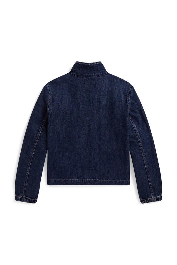 Джинсовая куртка детская хлопковая Polo Ralph Lauren цвет голубой фото 2