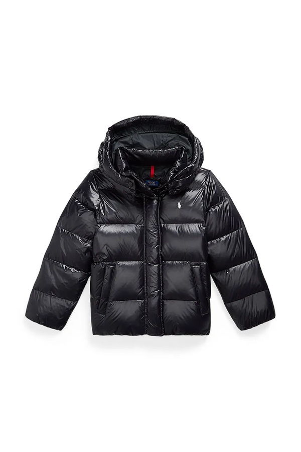 Стьобана куртка дитяча Polo Ralph Lauren колір чорний