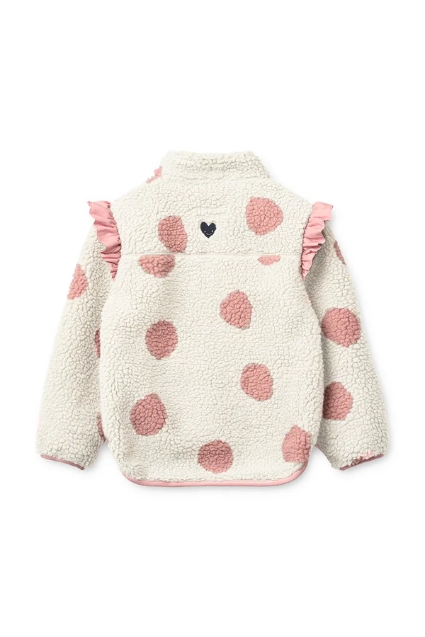 Короткая куртка детская Liewood Noam Pile Jacket w Frill цвет розовый фото 2
