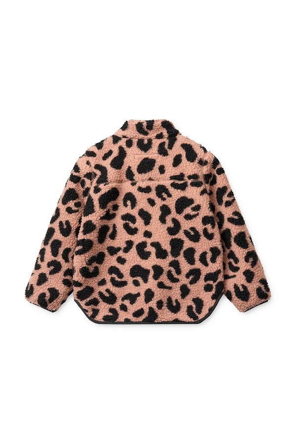 Коротка куртка дитяча Liewood Nolan Pile Jacket колір рожевий фото 2