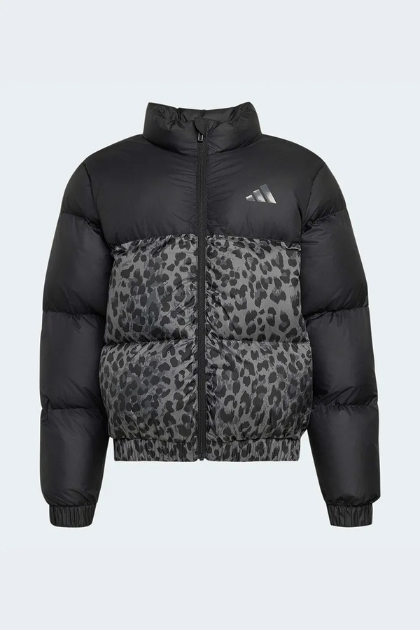 Стьобана куртка дитяча adidas колір чорний