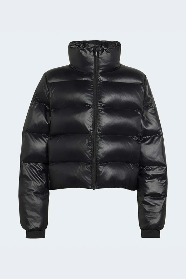 Стьобана куртка дитяча adidas Originals колір чорний фото 2