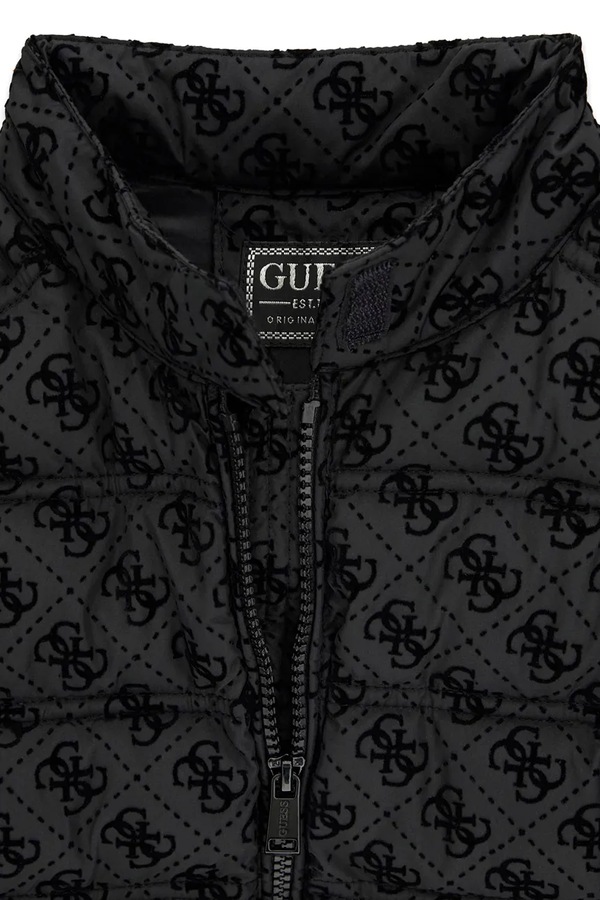 Стеганая куртка детская Guess цвет черный фото 2