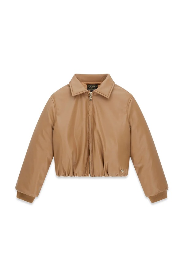 Куртка-бомбер дитяча Guess колір коричневий
