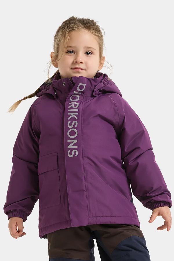 Протидощова куртка дитяча Didriksons TALVI KIDS JKT 2 колір фіолетовий