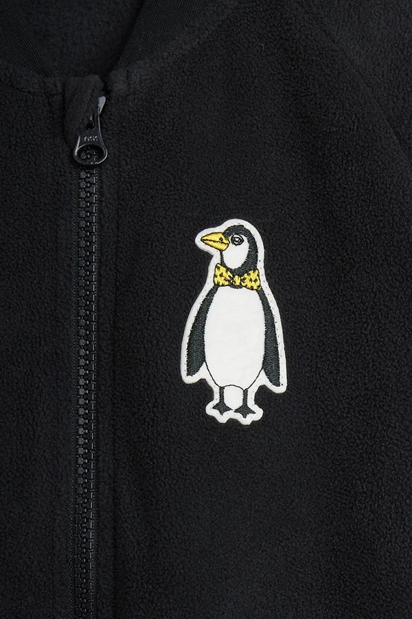 Куртка детская Mini Rodini Penguin цвет черный фото 2
