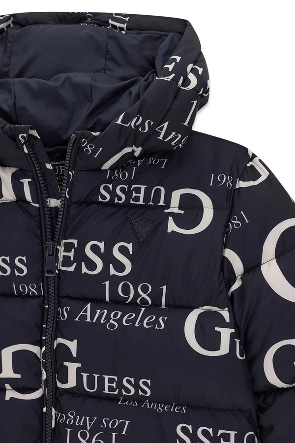 Стьобана куртка дитяча Guess колір темно-синій фото 2