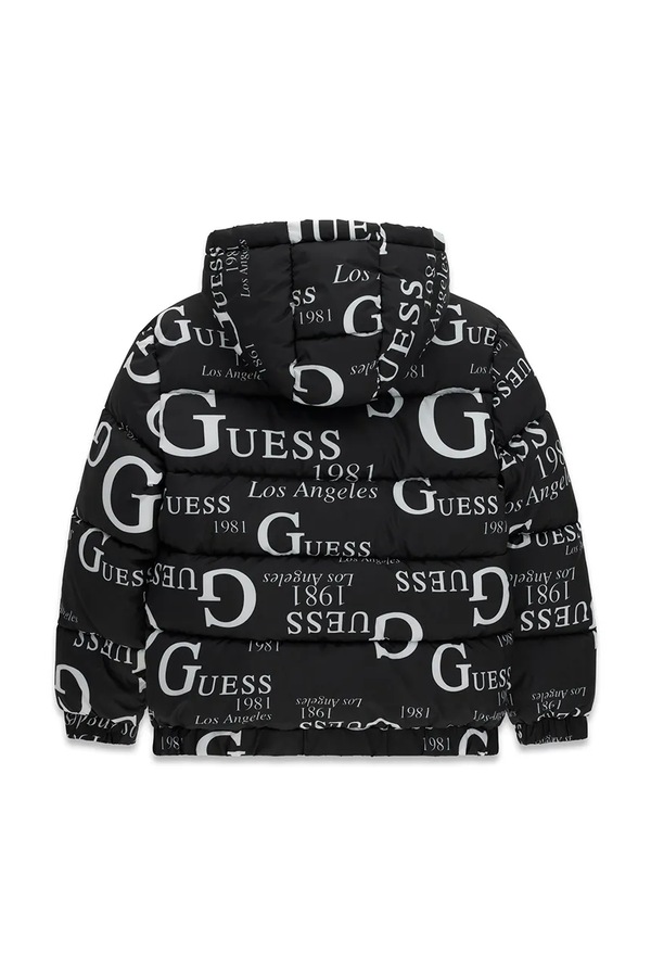 Стьобана куртка дитяча Guess колір чорний