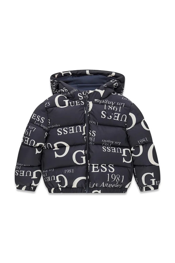 Стьобана куртка дитяча Guess колір темно-синій