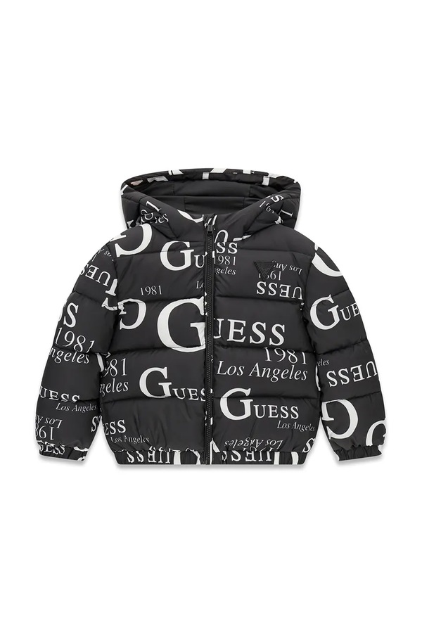 Стьобана куртка дитяча Guess колір чорний