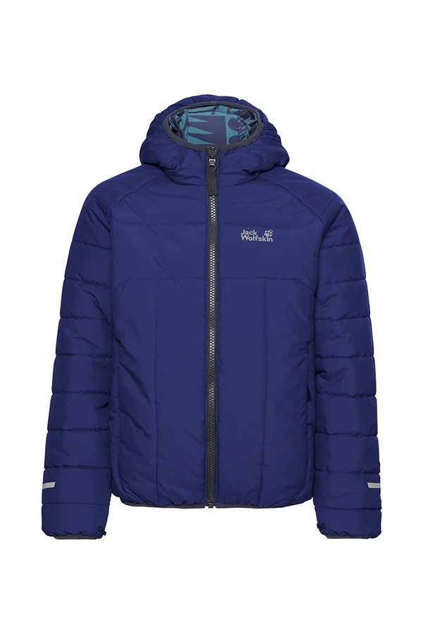 Двостороння куртка дитяча Jack Wolfskin ZENON TWIST колір блакитний