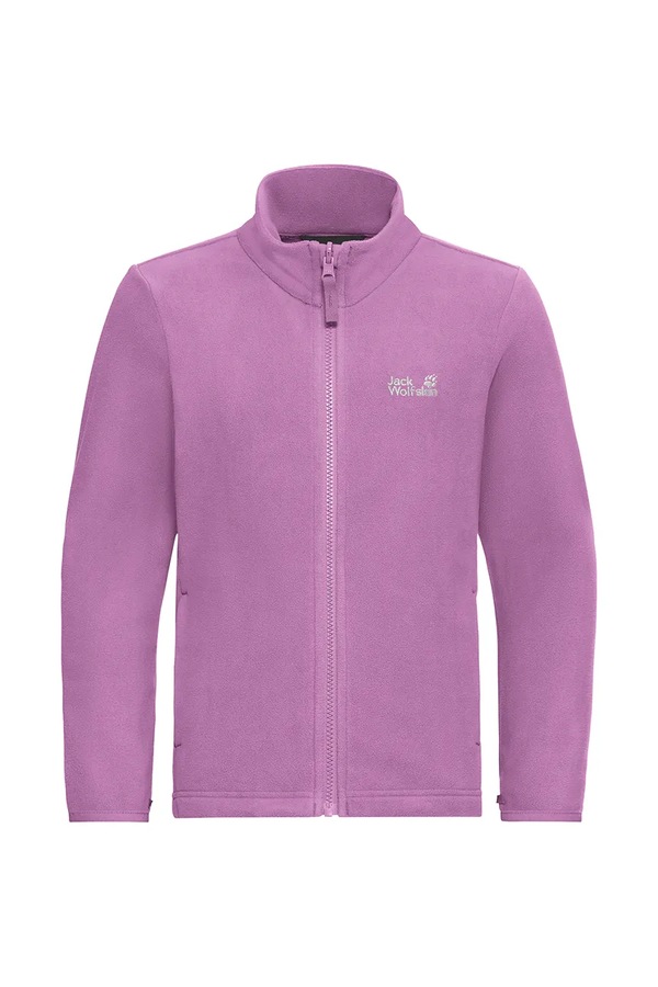 Флісова кофта дитяча Jack Wolfskin TAUNUS 100 колір фіолетовий