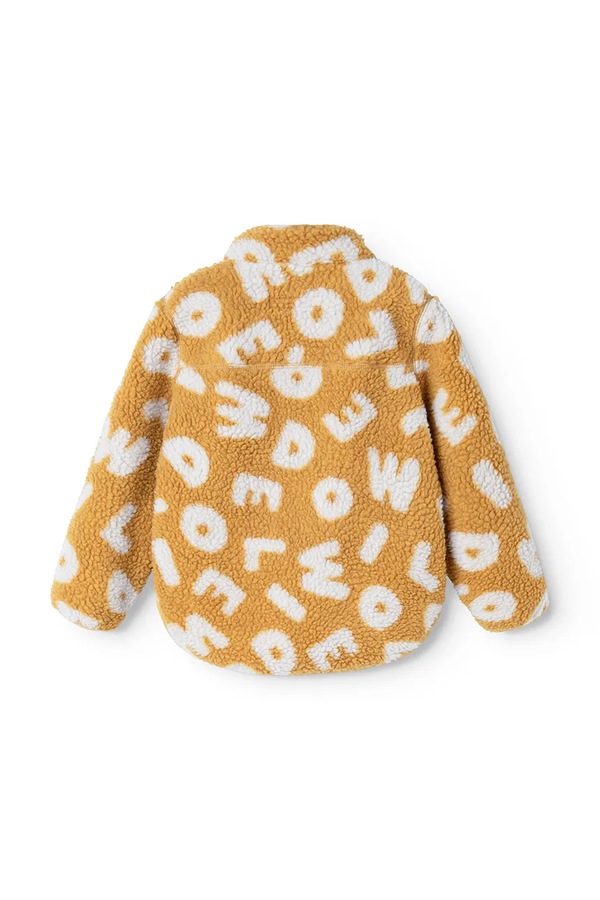 Куртка дитяча флісова Liewood Noam Pile Jacket колір жовтий фото 2
