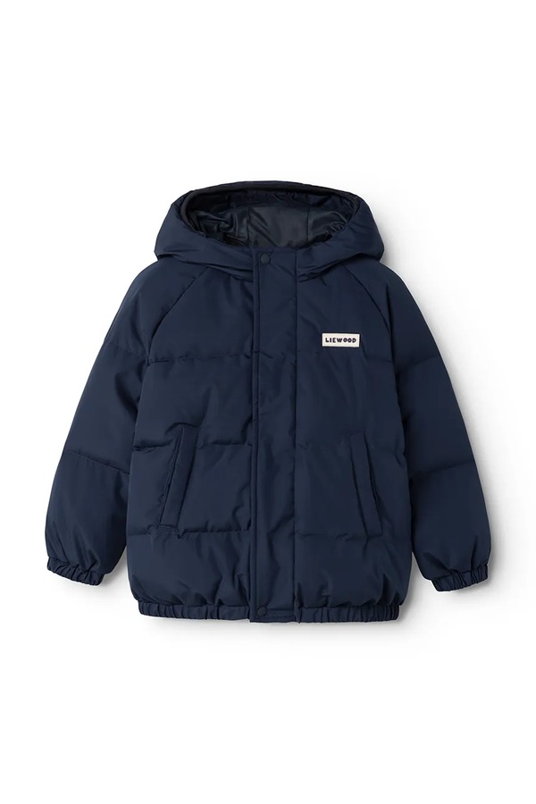 Пухова куртка дитяча Liewood Adelina Down Jacket колір темно-синій
