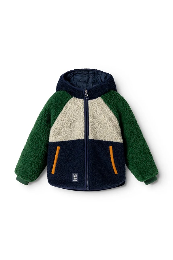 Двусторонняя детская куртка Liewood Jackson Reversible Jacket цвет темно-синий