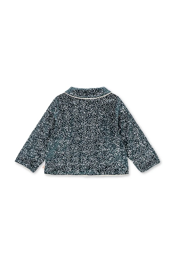 Куртка дитяча велюрова Konges Sløjd VIOLA JACKET колір блакитний фото 3