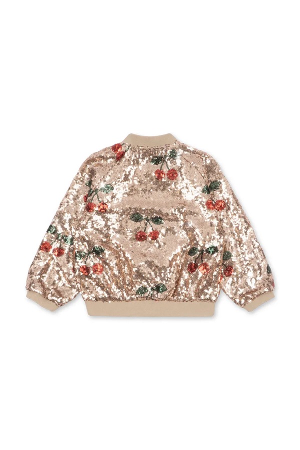 Куртка-бомбер детская Konges Sløjd STARLA SEQUIN JACKET цвет бежевый