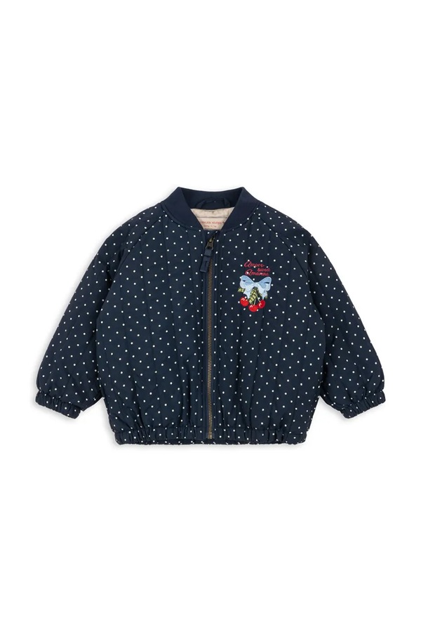 Куртка-бомбер детская Konges Sløjd JUNO PRINTED DOT BOMBER JACKET цвет темно-синий