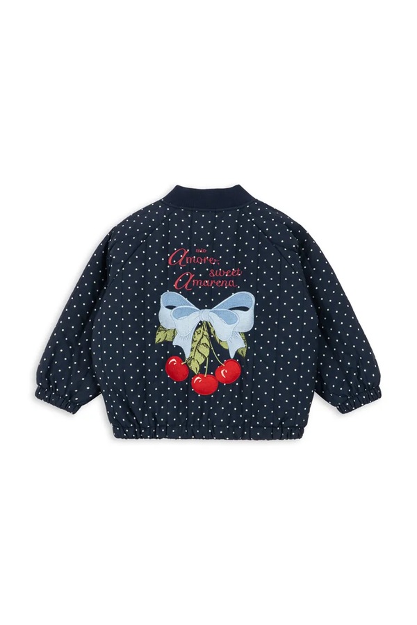 Куртка-бомбер детская Konges Sløjd JUNO PRINTED DOT BOMBER JACKET цвет темно-синий фото 2