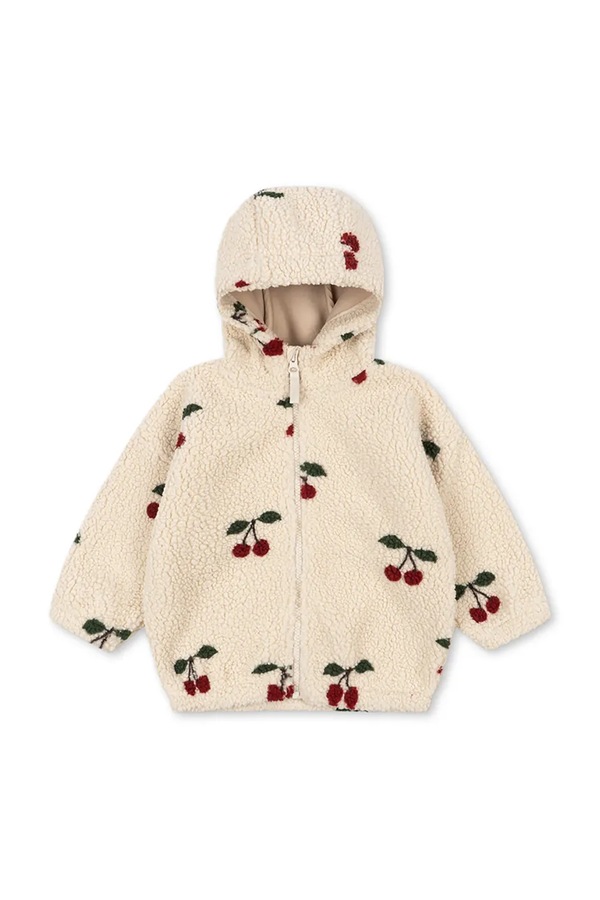 Куртка детская Konges Sløjd JODY TEDDY HOODIE GRS цвет бежевый