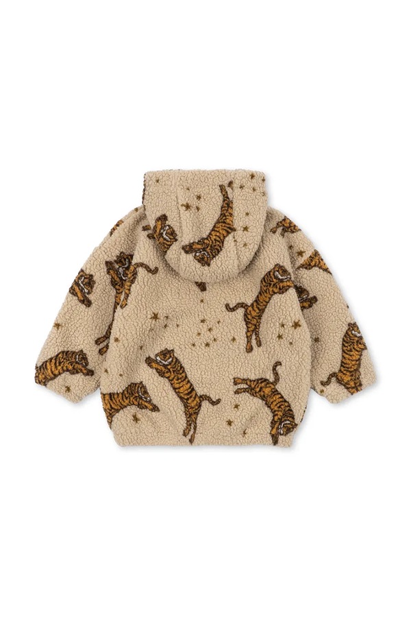 Куртка дитяча Konges Sløjd JODY TEDDY HOODIE GRS колір коричневий фото 2