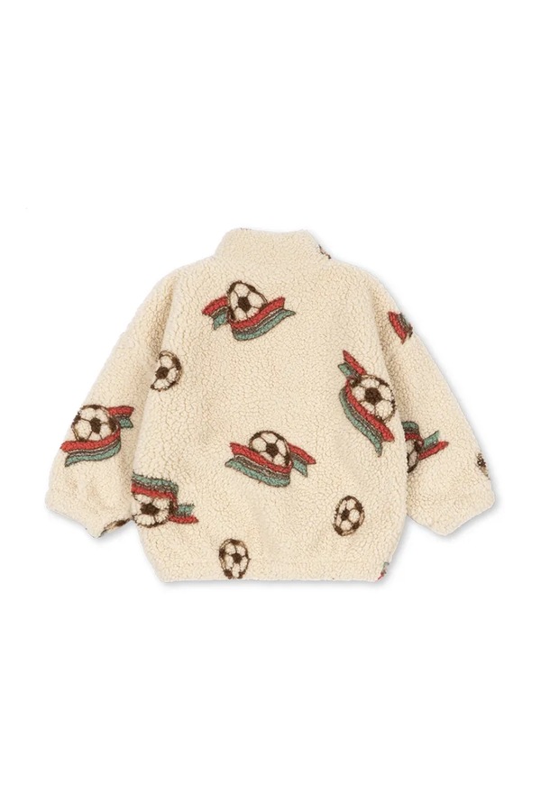 Куртка детская флисовая Konges Sløjd JODY TEDDY HALF ZIP GRS цвет бежевый