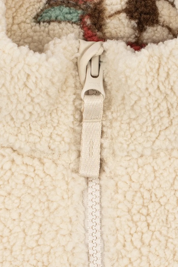Куртка детская флисовая Konges Sløjd JODY TEDDY HALF ZIP GRS цвет бежевый фото 2