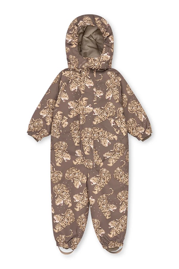 Дитячий комбінезон Konges Sløjd NOHR SNOWSUIT PRINT колір коричневий