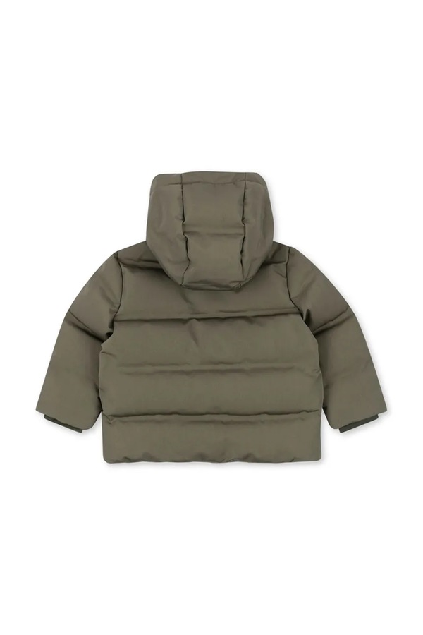 Пуховая куртка детская Konges Sløjd MAGNUM DOWN JACKET SOLID GRS цвет зеленый