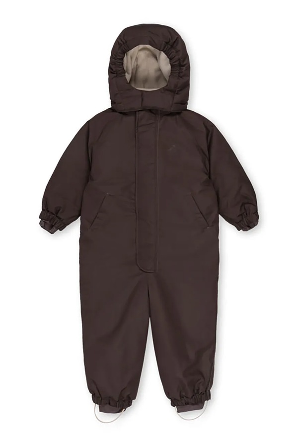 Дитячий комбінезон Konges Sløjd AWARD SNOWSUIT SOLID колір коричневий