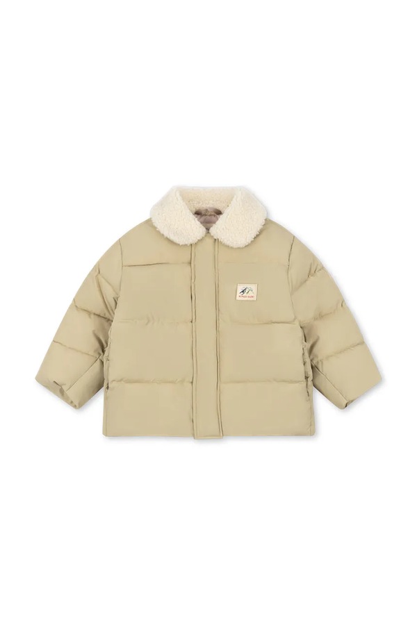 Стеганая куртка детская Konges Sløjd ALPI COLLAR JACKET GRS цвет бежевый