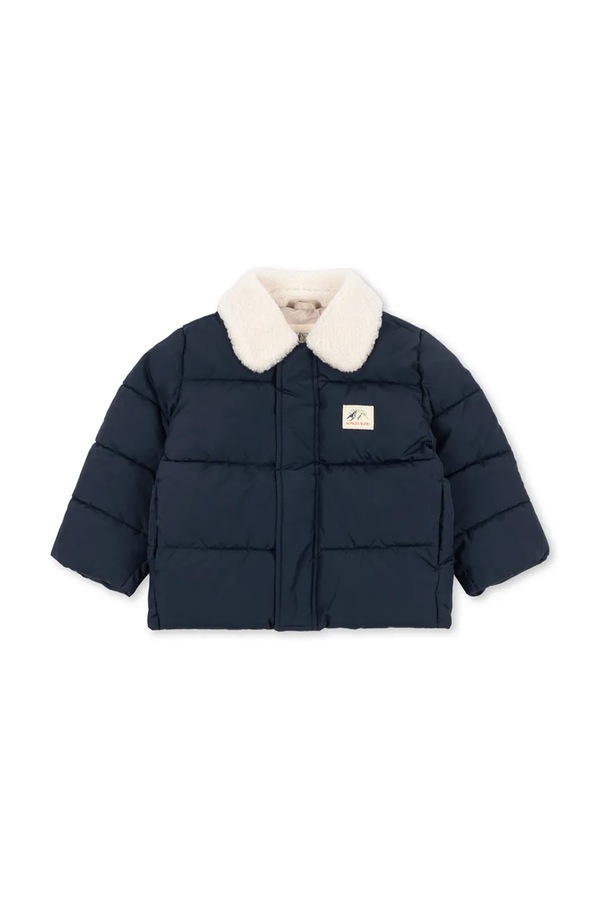 Стьобана куртка дитяча Konges Sløjd ALPI COLLAR JACKET GRS колір темно-синій