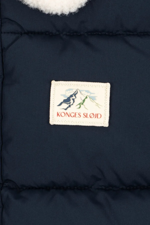 Стьобана куртка дитяча Konges Sløjd ALPI COLLAR JACKET GRS колір темно-синій фото 4