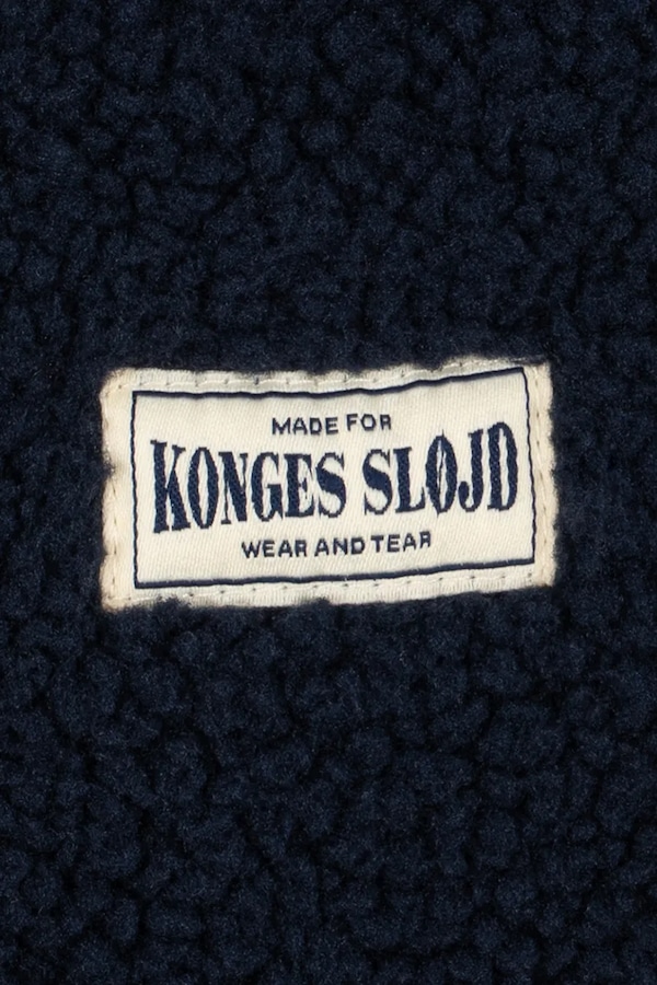 Безрукавка дитяча флісова Konges Sløjd JODY SOLID TEDDY VEST GRS колір темно-синій фото 4