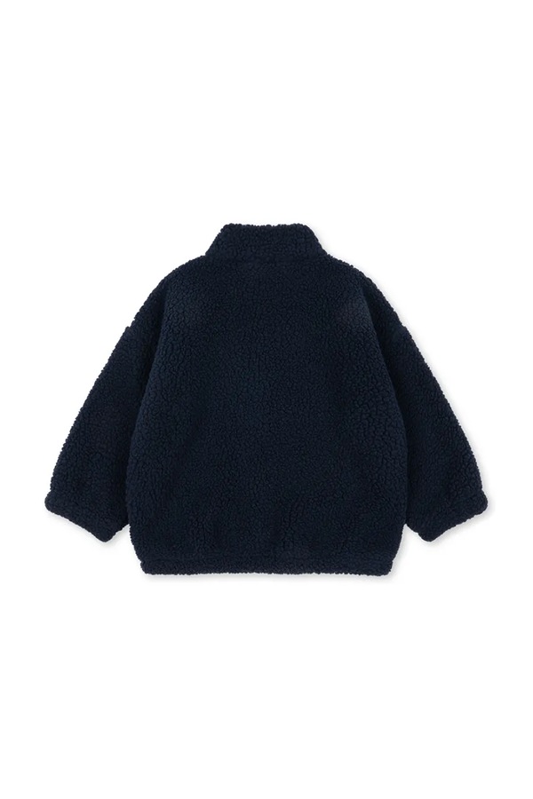 Куртка дитяча флісова Konges Sløjd JODY SOLID TEDDY JACKET GRS колір темно-синій