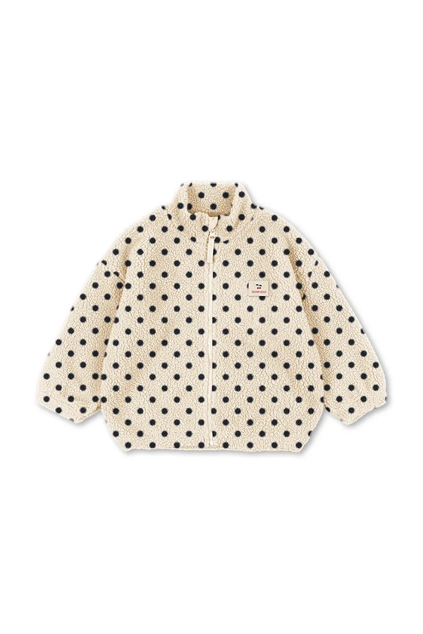 Куртка дитяча флісова Konges Sløjd JODY EMBROIDERY TEDDY JACKET GRS колір бежевий