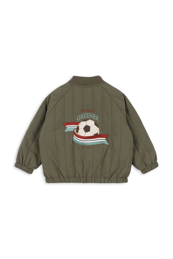 Куртка-бомбер дитяча Konges Sløjd JUNO BOMBER JACKET колір зелений