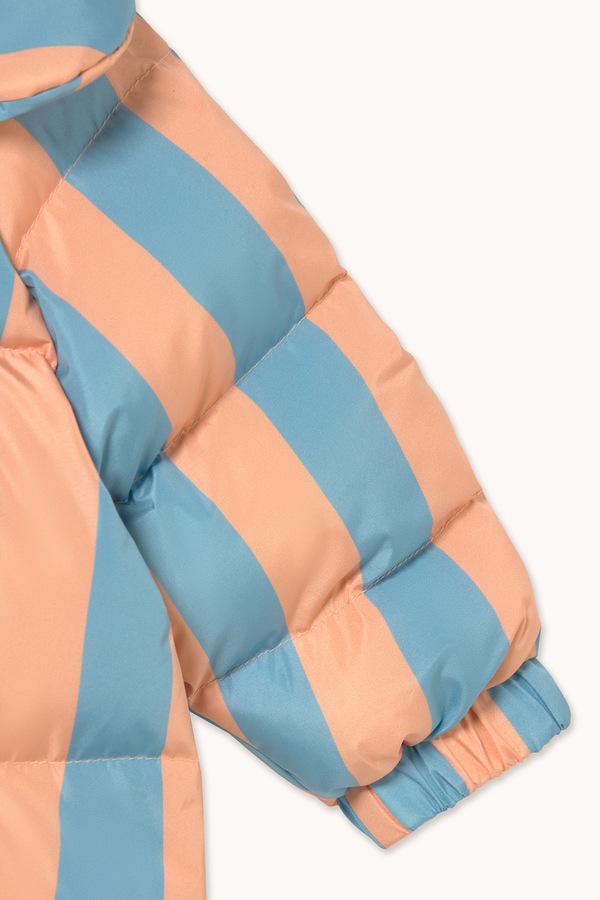 Комбінезон для немовлят Tinycottons NUDE-BLUE STRIPES PADDED OVERALL колір блакитний фото 3