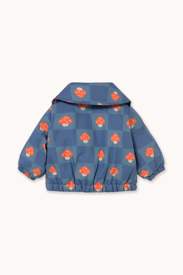 Куртка для немовлят з бавовною Tinycottons MUSHROOM BABY PADDED JACKET колір блакитний фото 2