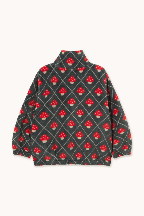 Кофта на застібці дитяча флісова Tinycottons MUSHROOMS POLAR JACKET колір темно-синій фото 2