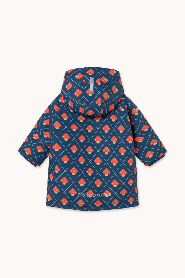 Зимова куртка дитяча Tinycottons MUSHROOMS SNOW JACKET колір блакитний фото 3