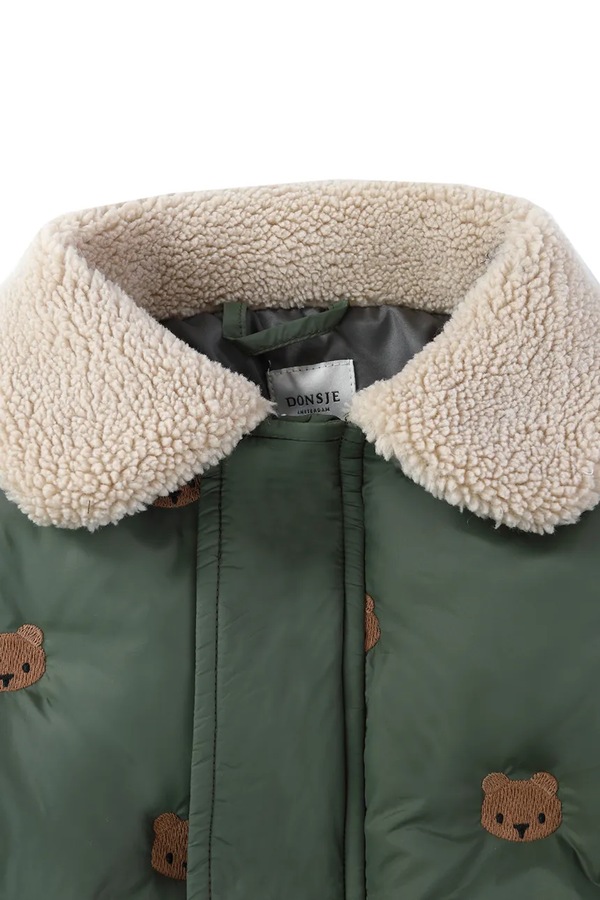 Куртка дитяча Donsje Florus Jacket Bears колір зелений фото 3