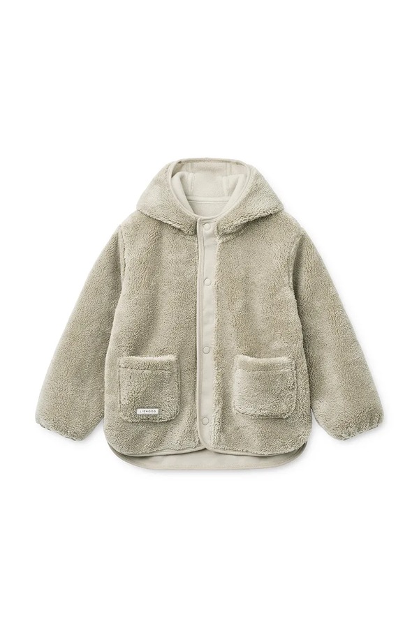 Демисезонная куртка детская флисовая Liewood Mina Jacket цвет бежевый