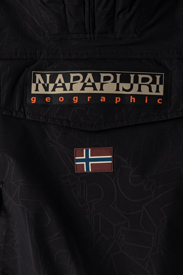 Анорак дитячий Napapijri RF NEXT AOP колір чорний фото 3