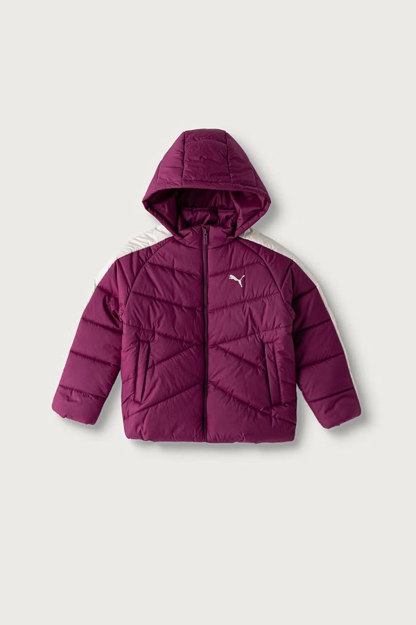Стьобана куртка дитяча Puma T7 Quilted Puffer Jacket колір рожевий