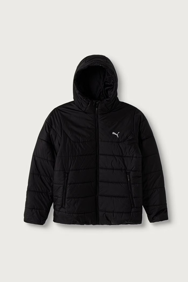 Стеганая куртка детская Puma ESS Hooded Padded Jacket цвет черный