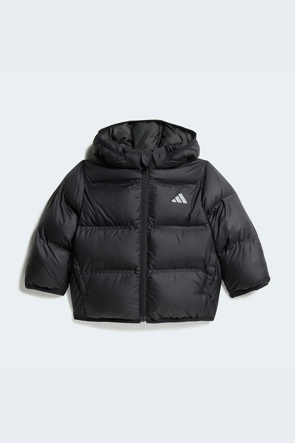 Стеганая куртка детская adidas цвет черный
