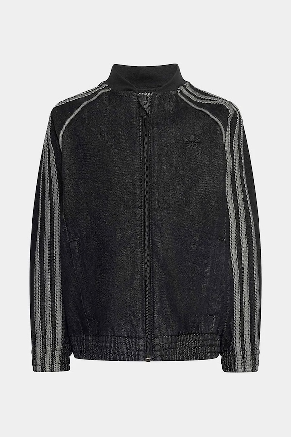 Куртка-бомбер детская джинсовая adidas Originals цвет черный