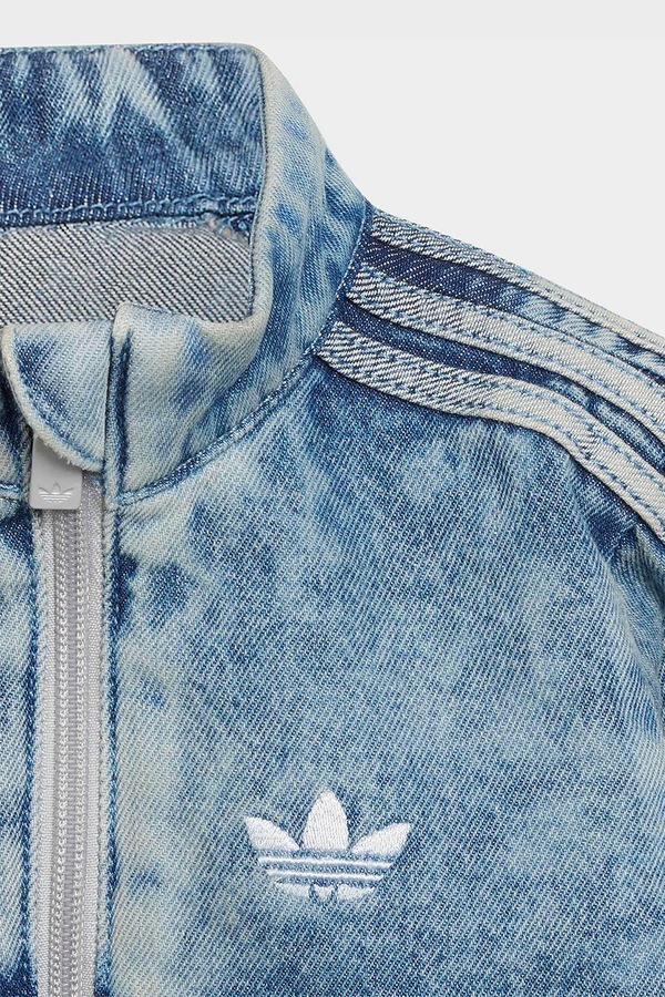 Джинсовая куртка детская adidas Originals цвет голубой фото 2